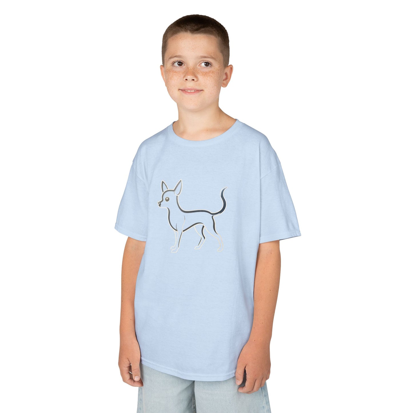 Adorable Dog Illustration Kids Tee - Cute Pet Shirt for Animal Lovers, Gift for Dog Owners, Casual Wear