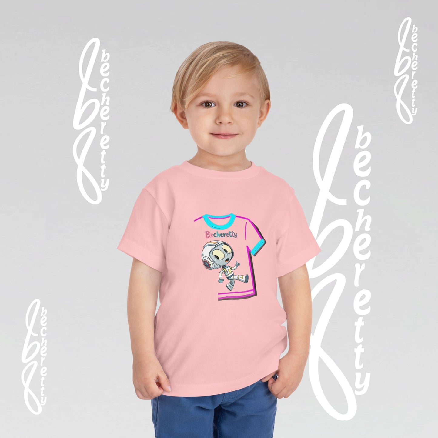 Toddler T-Shirt - Fun & Playful Robot Graphic Becheretty - Surprise your friends with this unique design