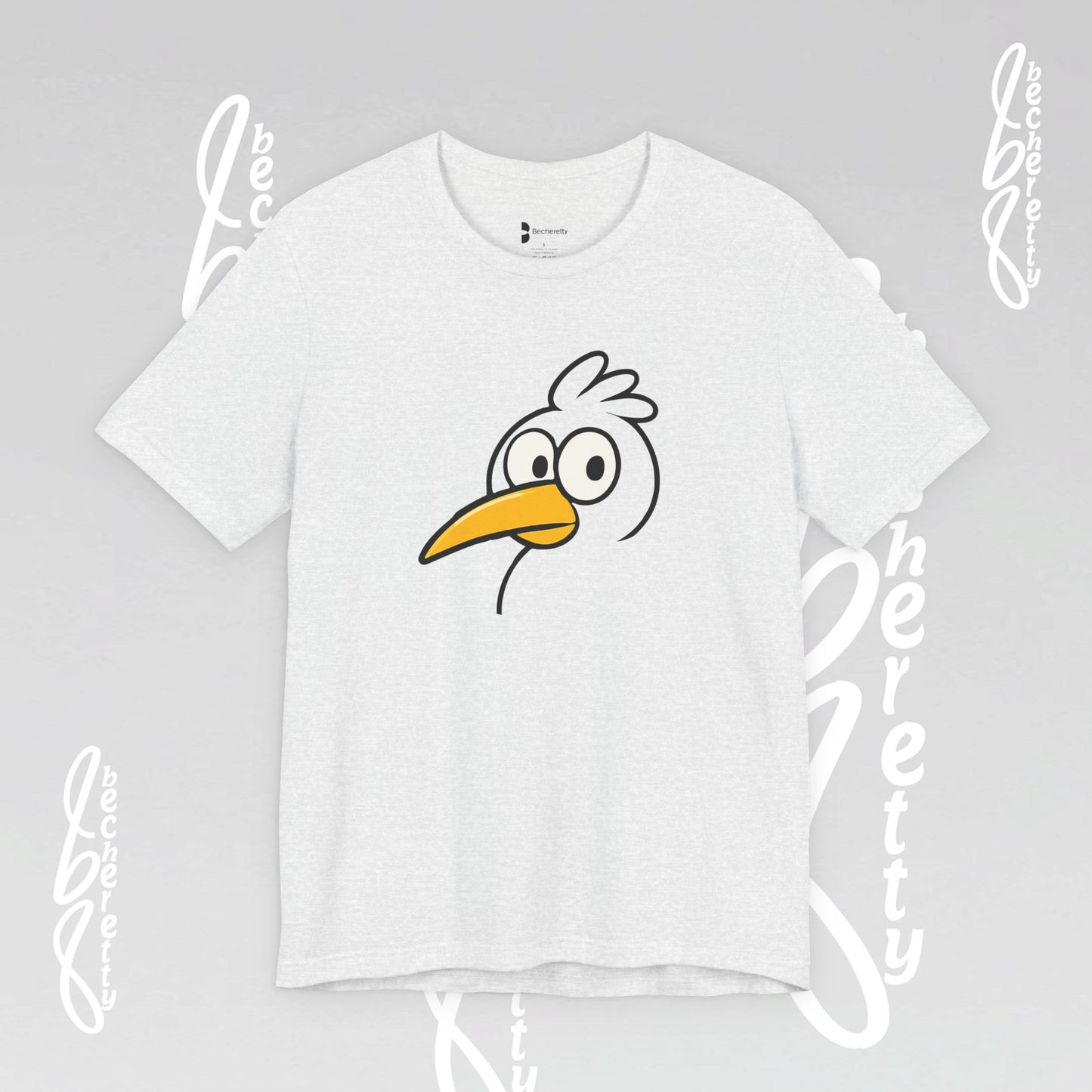 Artistic Minimalist Graphic Becheretty T-shirt - Inspired by a child's drawing - Every Mind Can Fly - Celebrating Neurodiversity.