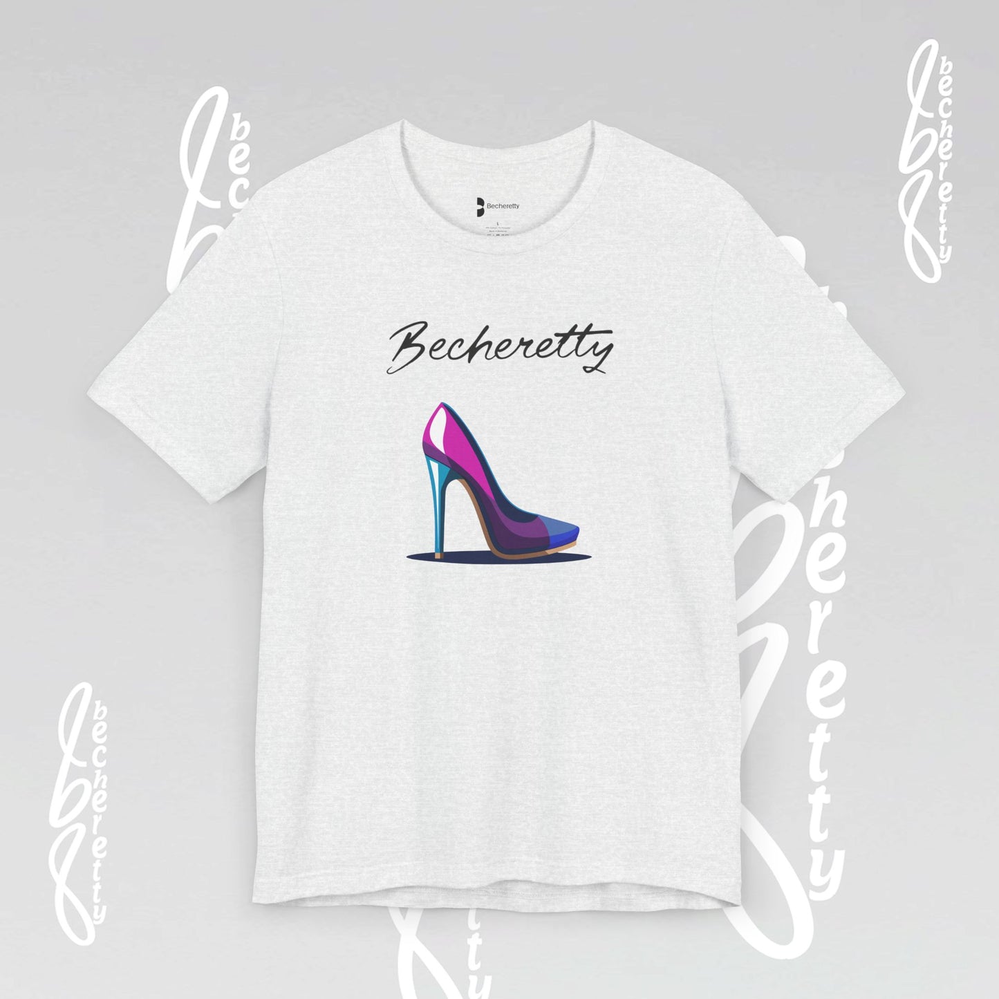 Trendy Graphic T-Shirt Becheretty - Futuristic High Heel Design, Fashion, Casual Wear