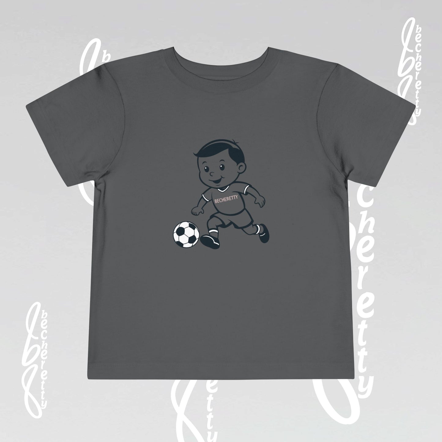 Toddler T'Shirt for Playful Days By Becheretty Design - Casual Toddler Wear - Soccer Lovers