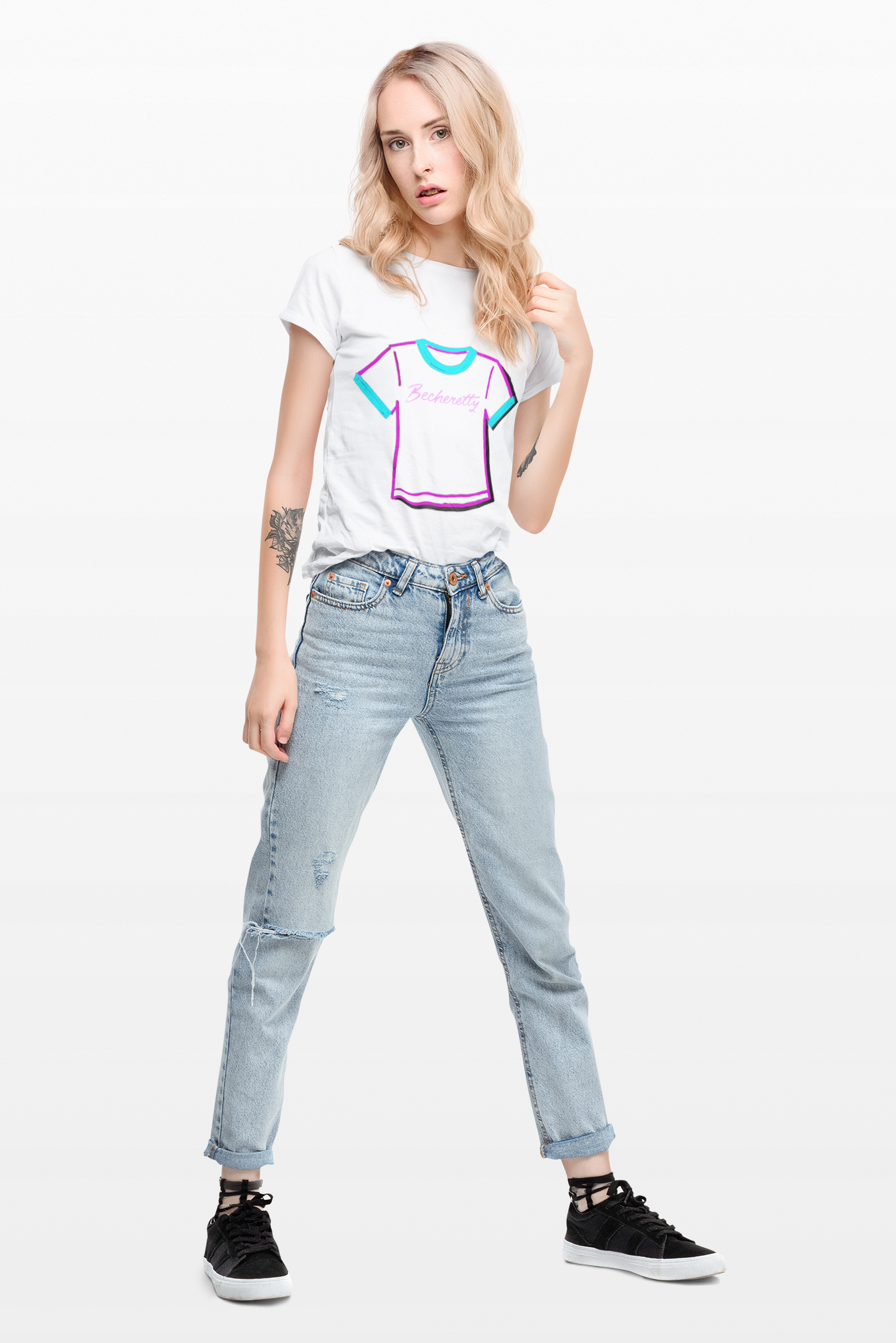 Becheretty Graphic T'Shirt printed - Fun Casual Wear for Everyday Style