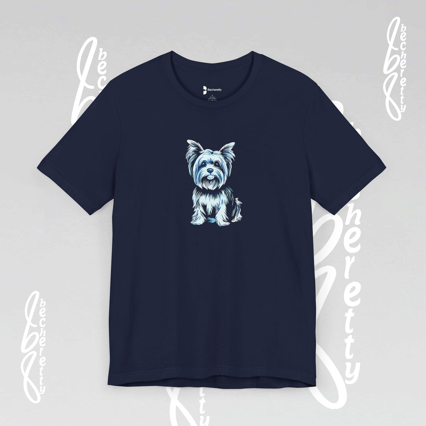 Yorkie Graphic T'Shirt Becheretty - Perfect gift for Pets Lovers & Casual Wear