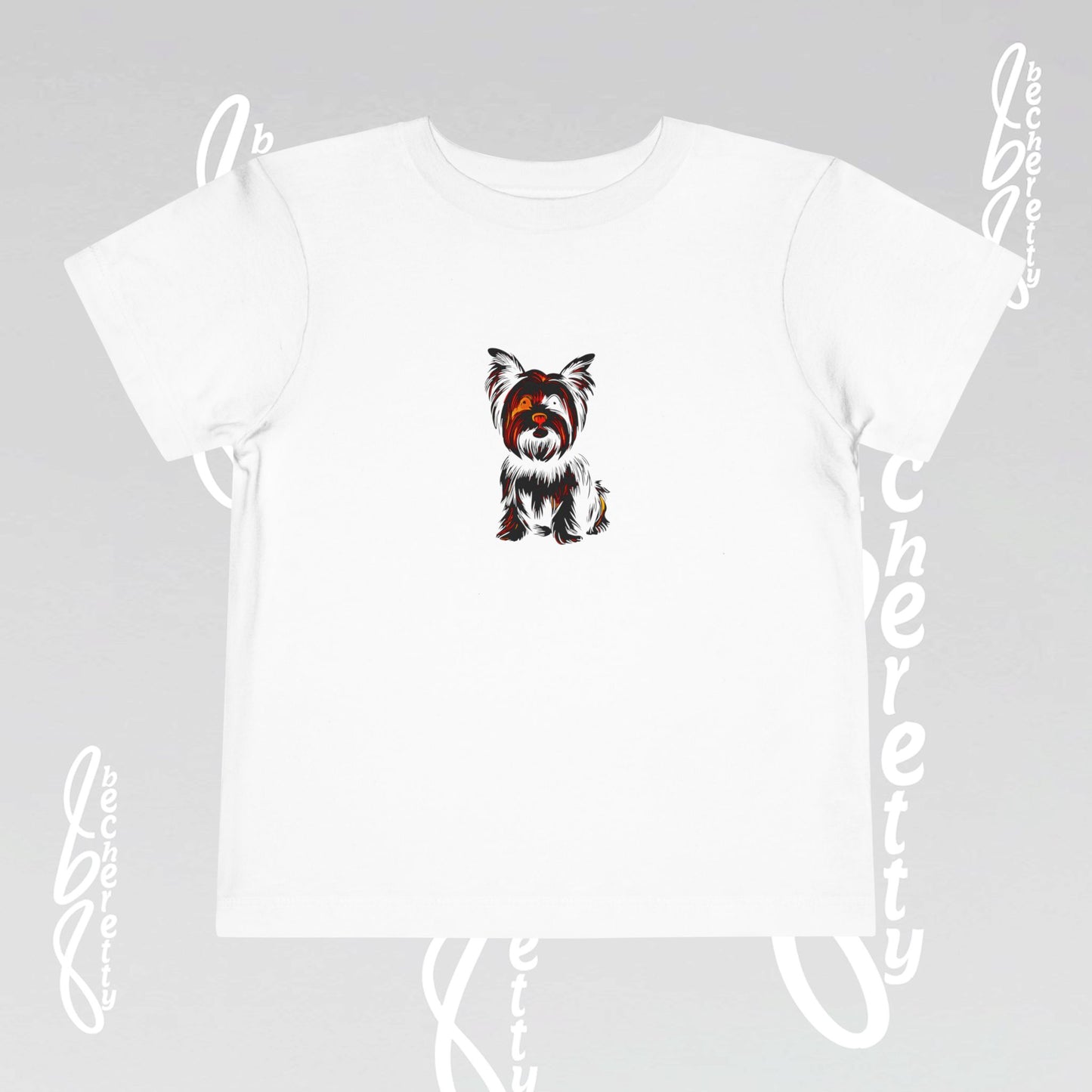 Yorkie - Graphic Tee with transparencies "Becheretty" for Toddlers - Perfect gift for the little ones