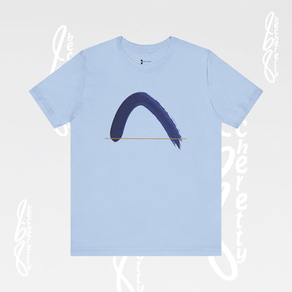 Brush Stroke Tee - Minimalist Art Graphic Becheretty Unisex Jersey Short Sleeve