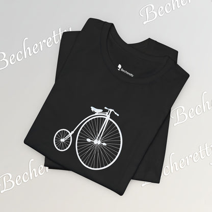 Penny-Farthing Vintage Bicycle Tee - Graphic Minimalist Tee Becheretty - Perfect T-Shirt for Cycling Enthusiasts, Casual wear