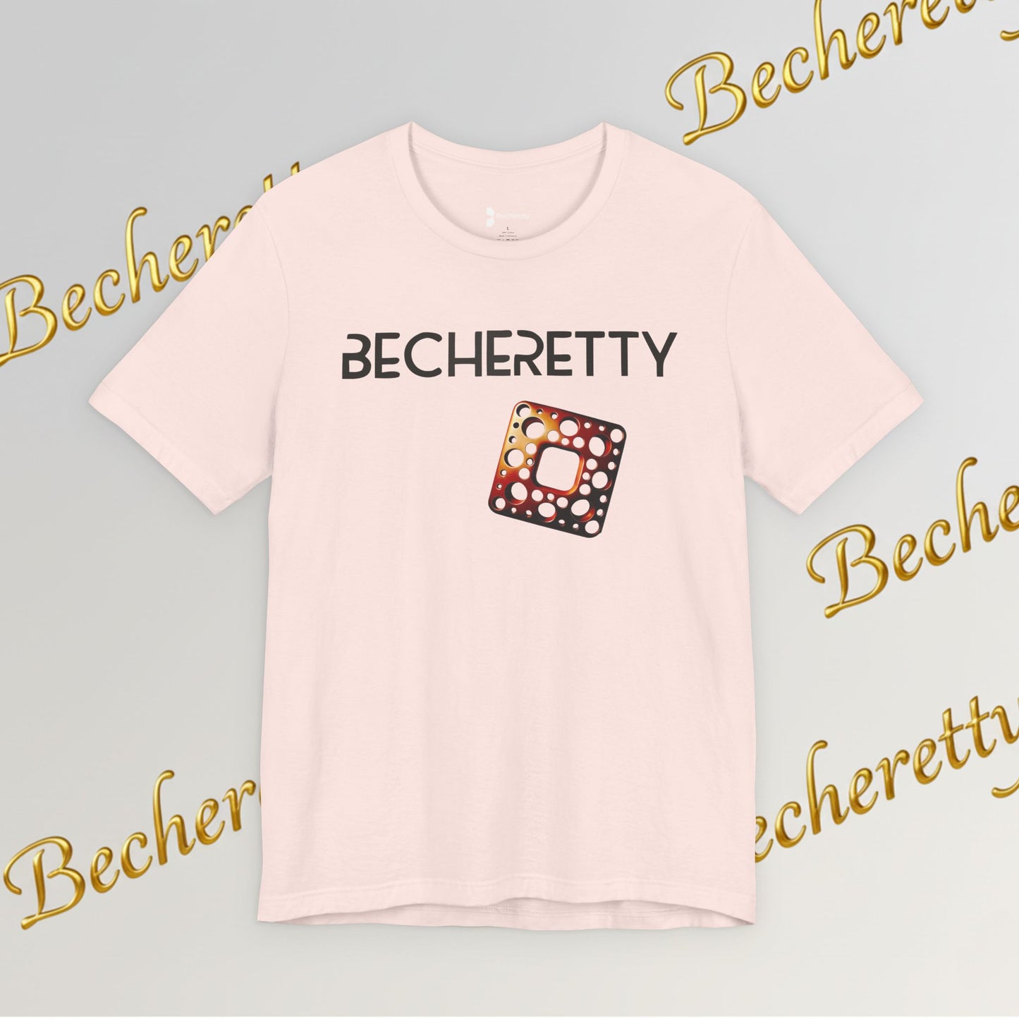Stylish Minimalist Art Design Becheretty - Trendy short sleeve T-Shirt - Casual Wear - Gift for Him