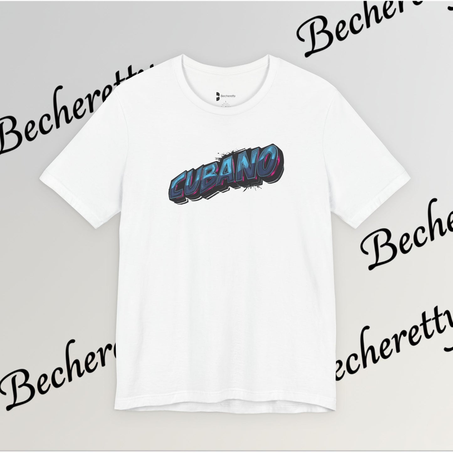 Graphic Tee "Cubano" Minimalist Art Graphic Becheretty - T-shirt that expresses confidence - Casual Wear