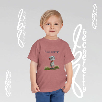 Toddler T'Shirt Short Sleeve - Cute Robot - Becheretty Graphic Design