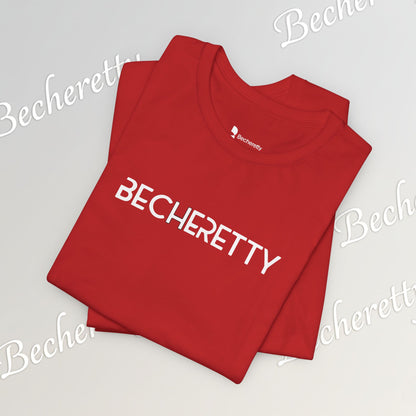 Short Sleeve Tee Becheretty  "Minimalist Design. Maximum Impact" Express Yourself. Casual Wear