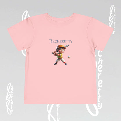 Toddler T-Shirt - Baseball Graphic Becheretty - Day Game, birthday gift - Summer