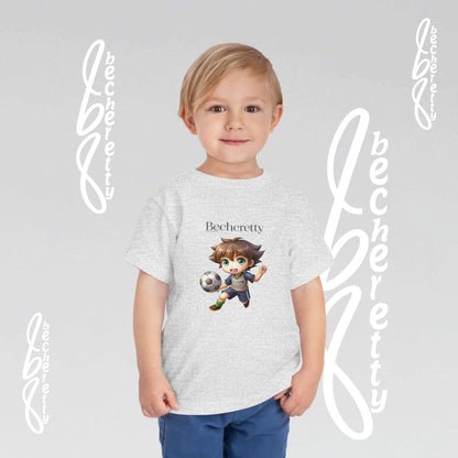 Toddler T'Shirt - Fun Graphic Becheretty - Perfect for Soccer Lovers - Kids Casual Wear