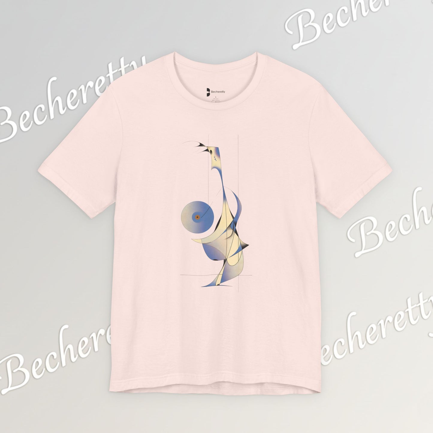 Abstract DJ Tee - Art Graphic Minimalist Becheretty - Perfect for Casual Outfits, Gift for Friends, Summer Style.