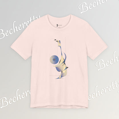 Abstract DJ Tee - Art Graphic Minimalist Becheretty - Perfect for Casual Outfits, Gift for Friends, Summer Style.