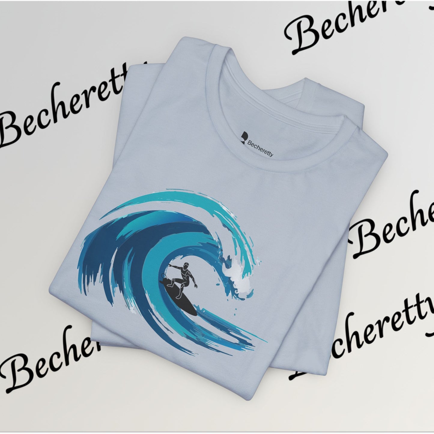 Ocean Wave Surf Tee — The Art of Surf - Graphic Minimalist Becheretty - Surfing is just painting — the ocean is the brush