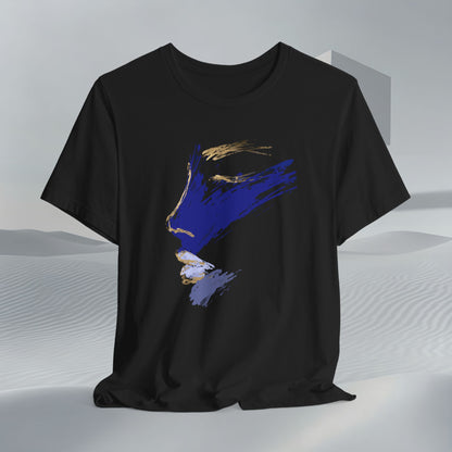 Midnight Motion Abstract Brushstroke T-Shirt — Original Art Minimalist Becheretty