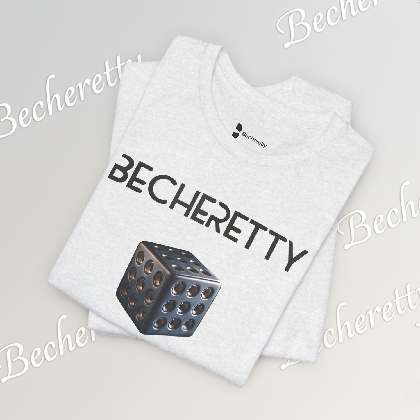 Becheretty Cube T-Shirt – Minimalist Geometric Graphic Art Expression - Casual wear - Gamers Gift