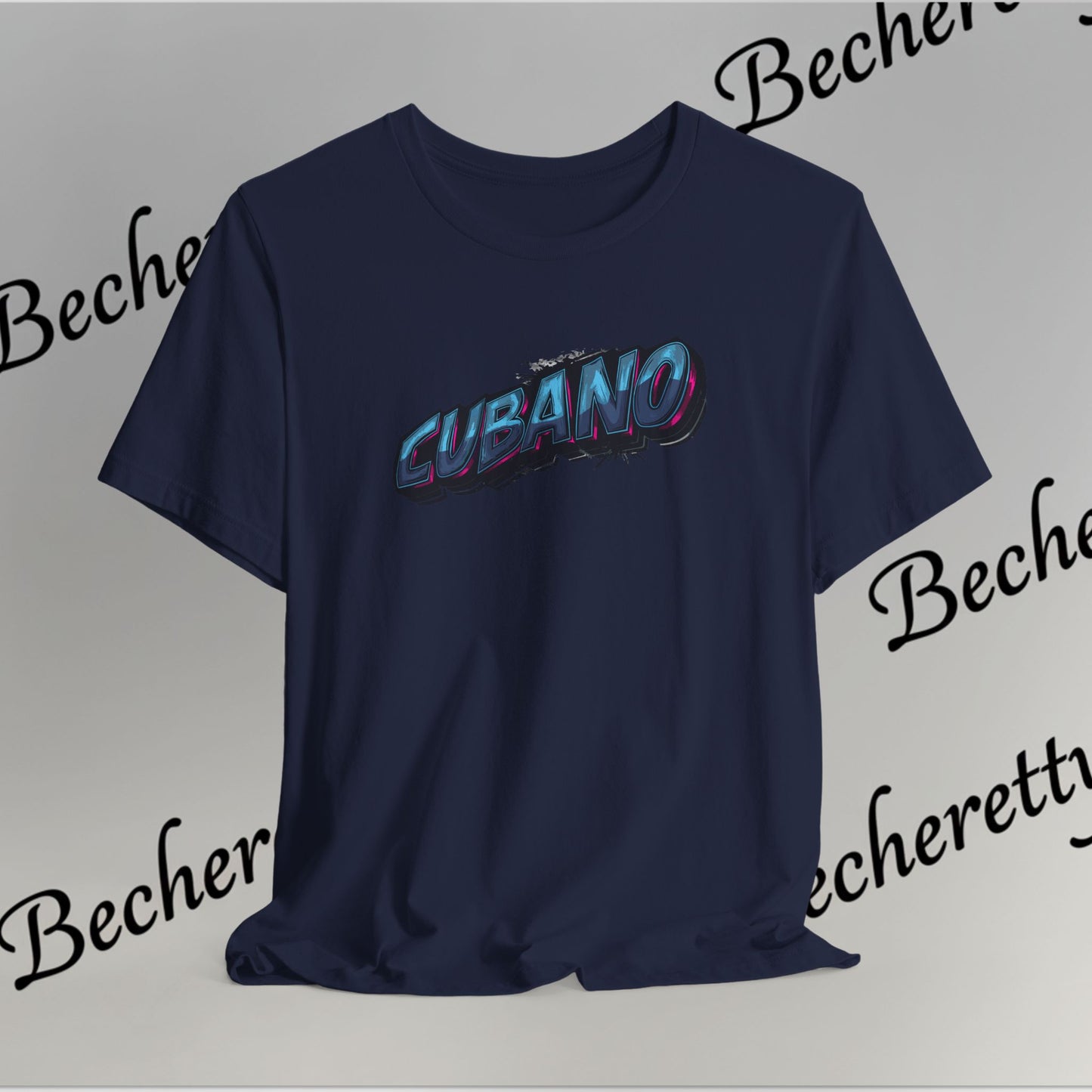 Graphic Tee "Cubano" Minimalist Art Graphic Becheretty - T-shirt that expresses confidence - Casual Wear