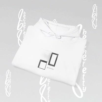 Hooded Minimalist Design Becheretty - Unisex, Pixel Void Line