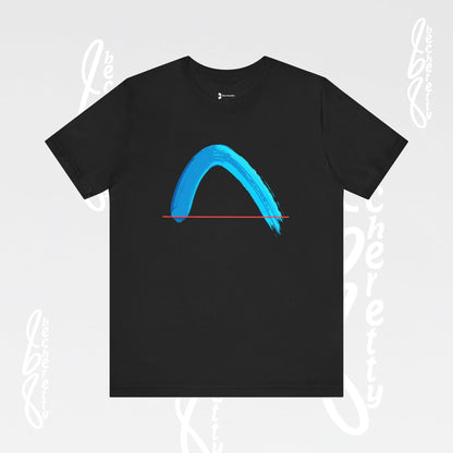 Vibrant Wave Graphic Tee - Unisex Short Sleeve T-Shirt - Art Minimalist Becheretty