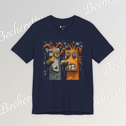 Twin Instincts T-shirt Becheretty - Perfect for art-driven fashion, and anyone who wears instinct as identity.