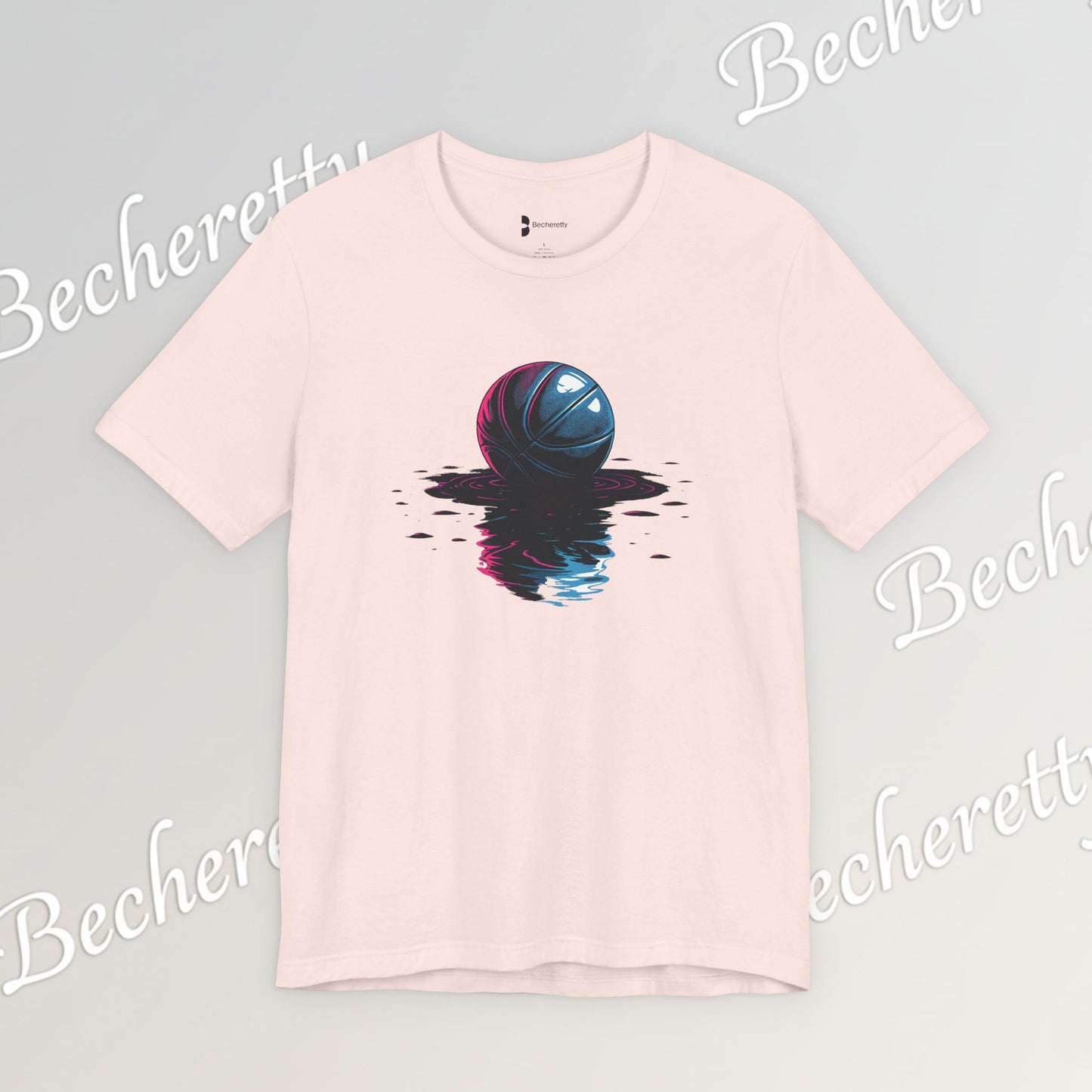 Abstract Basketball T-Shirt - Art Graphic Becheretty - Perfect gift for Basketball Lovers - Casual Wear