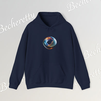 Futuristic Ring - Graphic Hoodie Becheretty - Minimal Artistic Jewel - Luminous Statement - Style is yours!