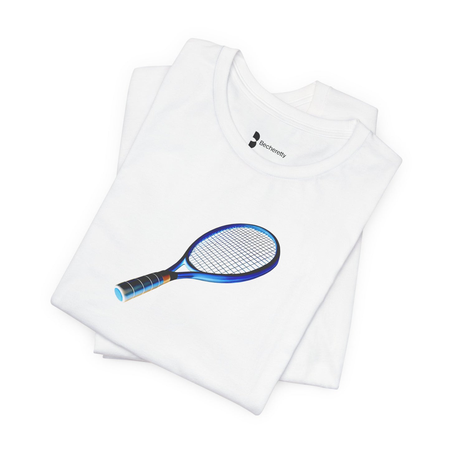Vintage Tennis Racket - Art Graphic T'Shirt Becheretty - Tennis Enthusiasts - Casual Wear