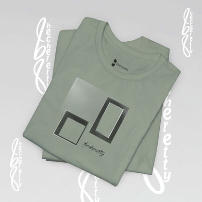 Minimalist Graphic Becheretty T-Shirt - Pixel Void Line - Modern Design for Art lovers - Casual Wear