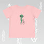 Alien Bicycle Toddler Tee - Fun Kids Shirt - Art Graphic Becheretty - Cute Gifts for Little Explorers