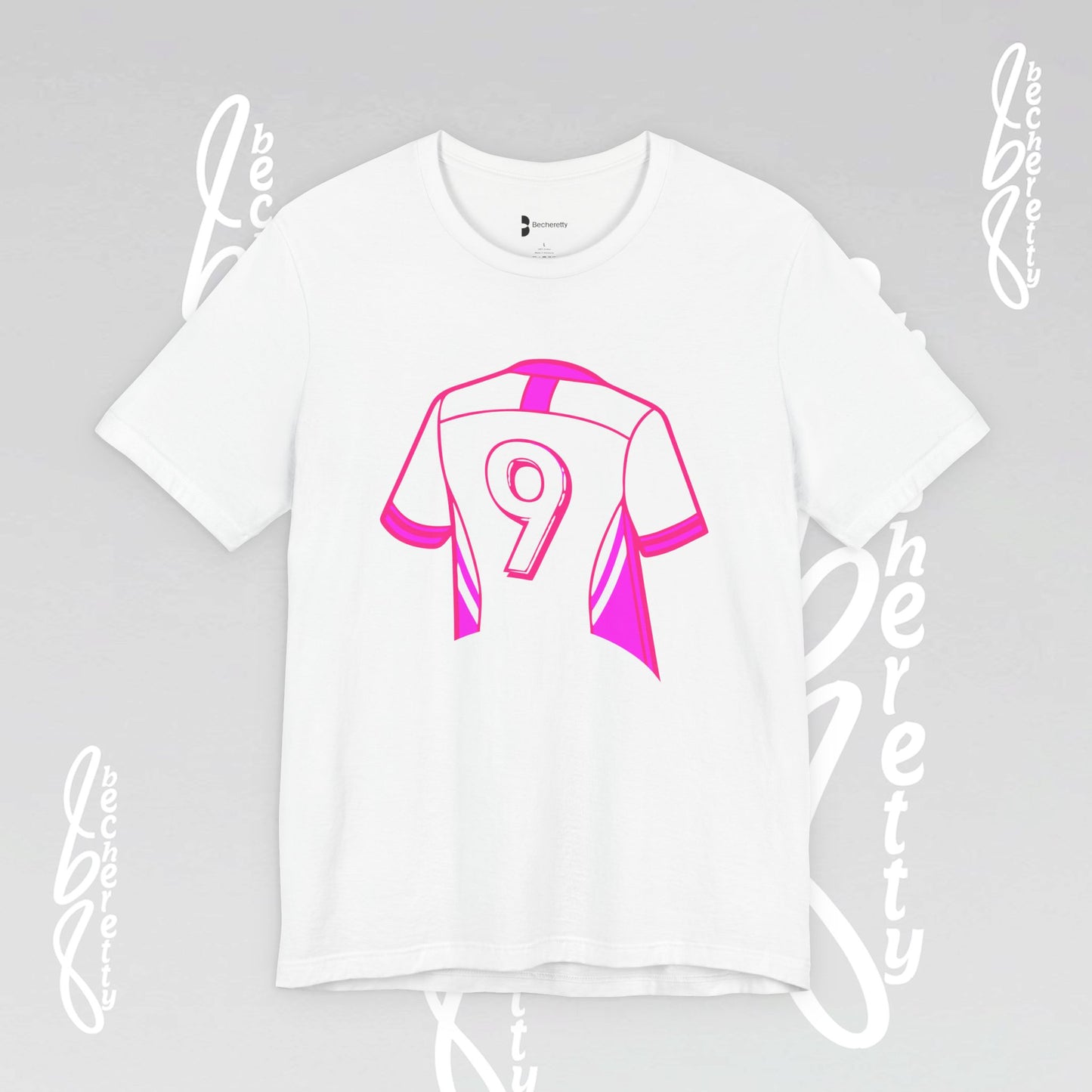 T-Shirt Number 9 - GOAL- Art Graphic Becheretty - Perfect Gift for Soccer Lovers - Casual Wear