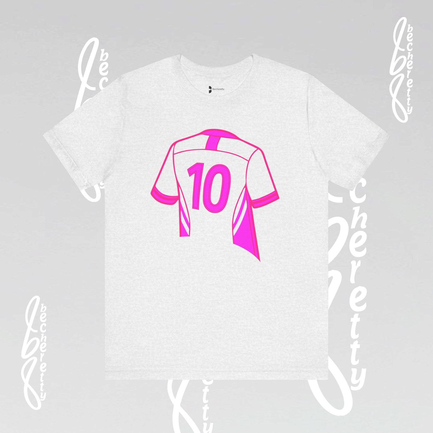 Number 10 Tee - Art Minimalist Graphic Becheretty - Game day - Casual wear - Perfect gift for sports fans.