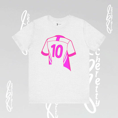Number 10 Tee - Art Minimalist Graphic Becheretty - Game day - Casual wear - Perfect gift for sports fans.