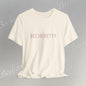 Minimalist Logo Tee Becheretty - Short Sleeve- Casual Style, Unisex - Relaxed Fit Top - Everyday wear