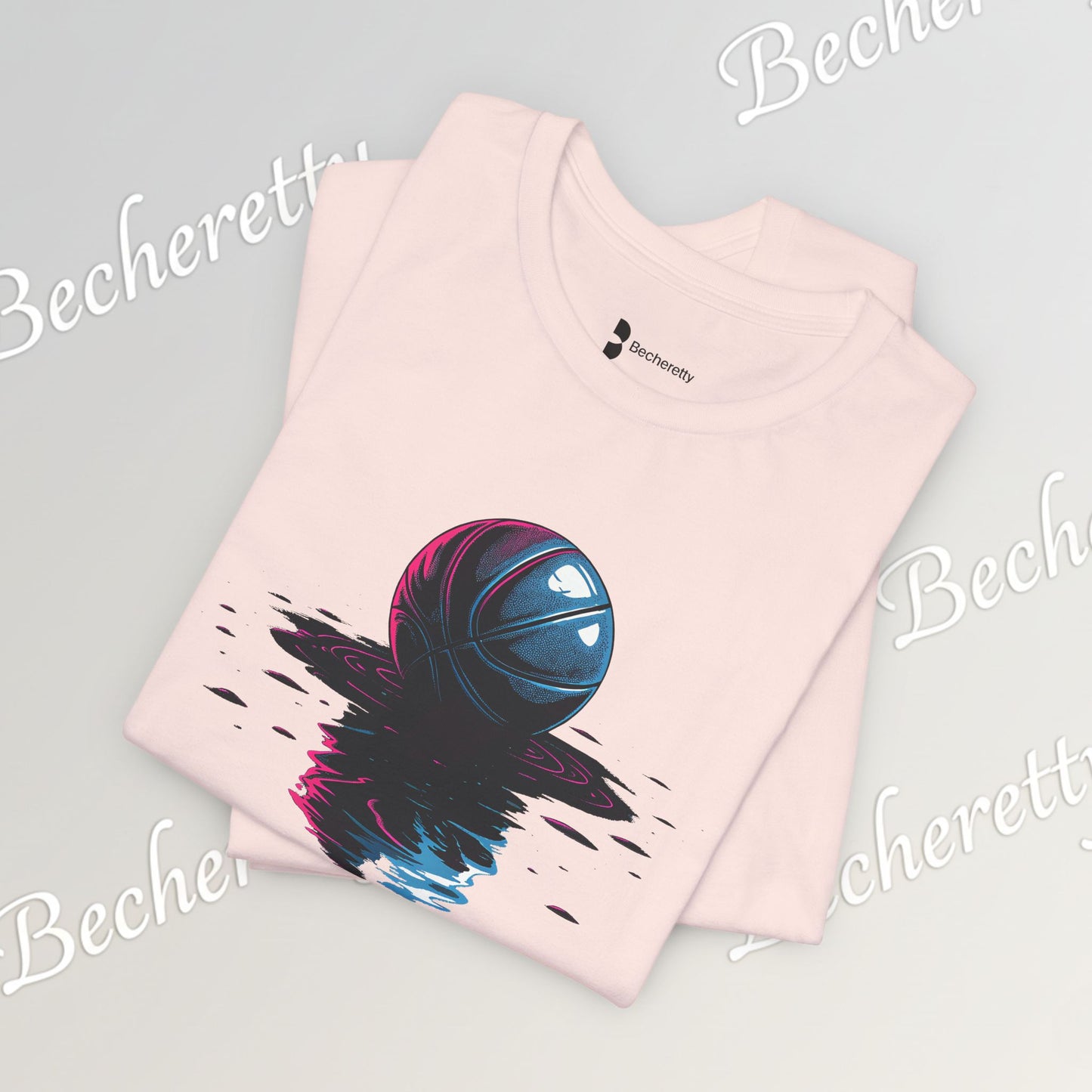 Abstract Basketball T-Shirt - Art Graphic Becheretty - Perfect gift for Basketball Lovers - Casual Wear