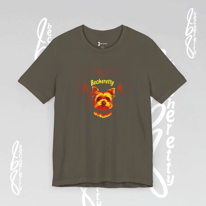 Yorkshire Graphic Tee Becheretty - Artistic Design for Yorkie Lovers & Best gift for them