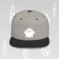 Unique Ghost Headphones Flat Bill Snapback Hat - Art Graphic Becheretty
