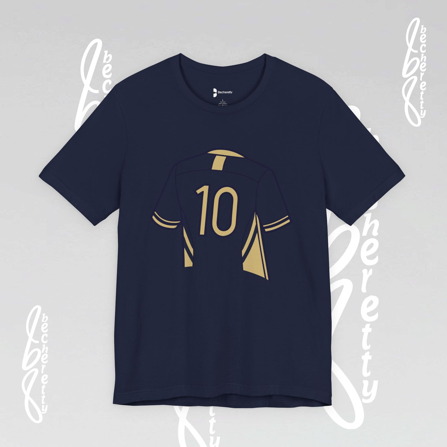 Soccer T-Shirt Number 10 Unisex - Graphic Becheretty - Game Day - Casual wear - Gift for Soccer Lovers