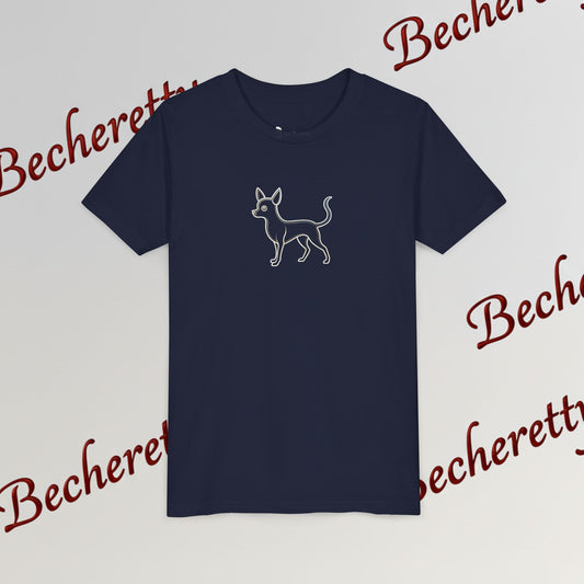 Youth T'Shirt - Graphic Chihuahua - Minimalist Art Becheretty