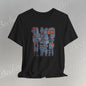 Abstract figurative illustration T-Shirt Becheretty - Geometric, totem-inspired composition - Wearable Art