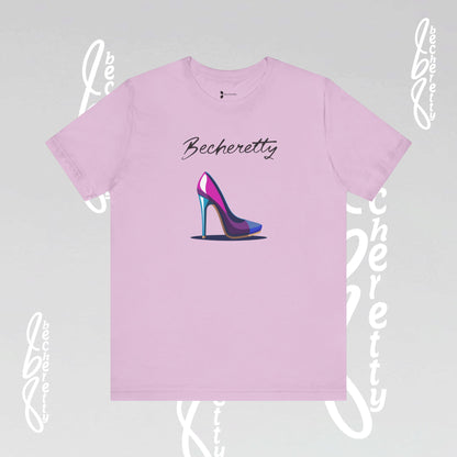 Trendy Graphic T-Shirt Becheretty - Futuristic High Heel Design, Fashion, Casual Wear