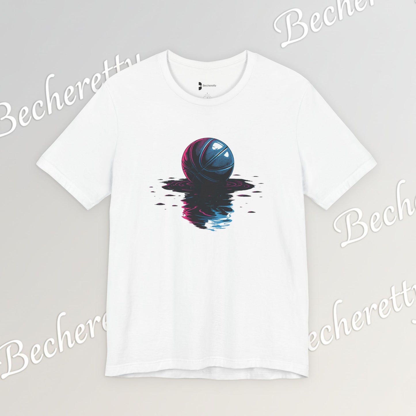 Abstract Basketball T-Shirt - Art Graphic Becheretty - Perfect gift for Basketball Lovers - Casual Wear