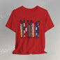 Ancestral Strides - Graphic Tee Becheretty - African tribal art style - Woven with history, worn with pride.