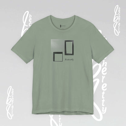 Minimalist Graphic Becheretty T-Shirt - Pixel Void Line - Modern Design for Art lovers - Casual Wear