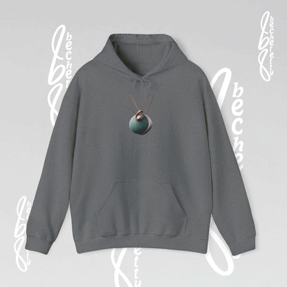 Futuristic Necklace - Graphic Hoodie Becheretty - Unisex, Original Gift for Friends
