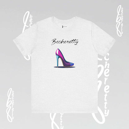 Trendy Graphic T-Shirt Becheretty - Futuristic High Heel Design, Fashion, Casual Wear