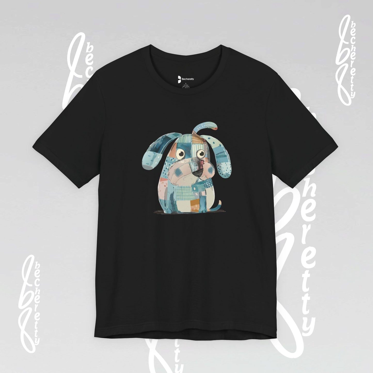 Dog Lovers Tee "Frenchie" Art Graphic Becheretty - Special gift for French Bulldog owners - Casual Wear