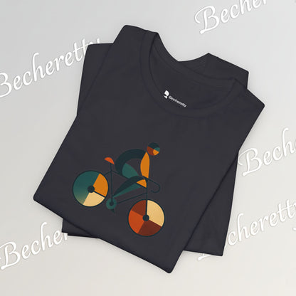 Modern Minimalist Bike Graphic Tee - Becheretty - Artistic Everyday wear, Unique gift