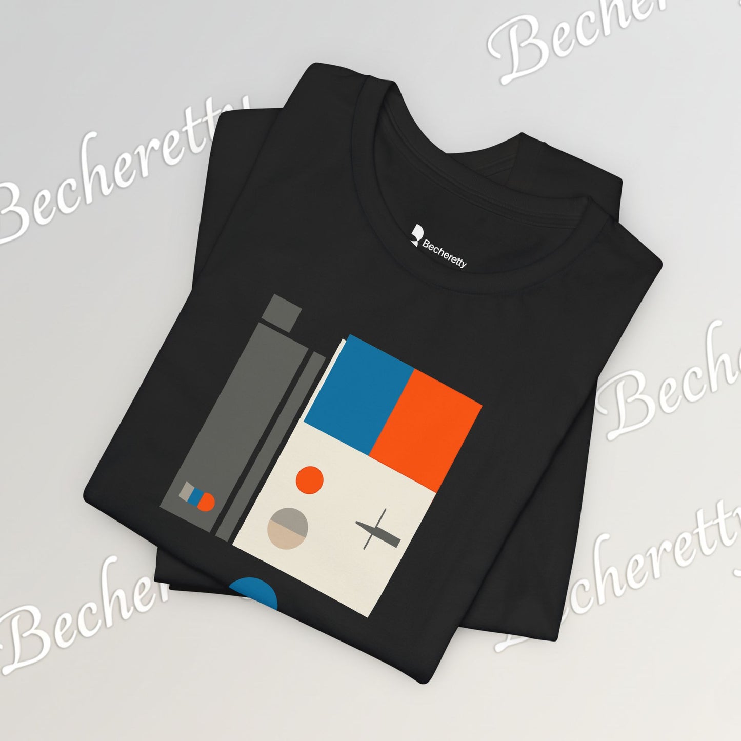 Artistic Graphic T-Shirt Becheretty - Perfect Gift for Art Lovers - Bauhaus-inspired geometric artwork
