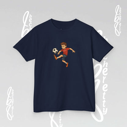 Kids Soccer Tee - Becheretty - Perfect for Sports Fans, Birthday Gifts, Team Outfits, Playdates, Summer Fun